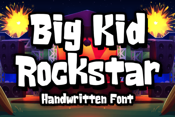 Big Kid Rockstar: A Fun, Playful Font for Engaging Visuals