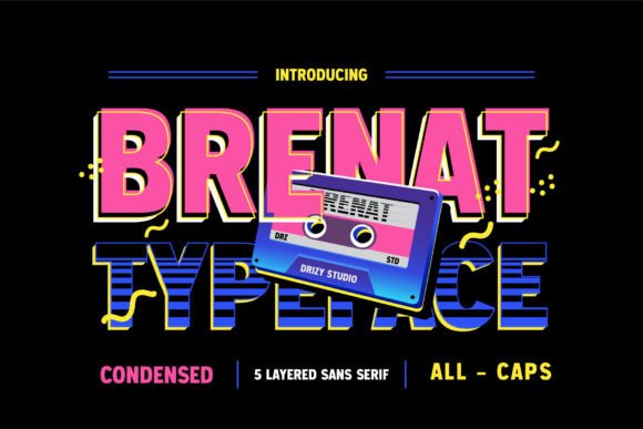 Brenat: A Modern Display Font for Creative Web Design