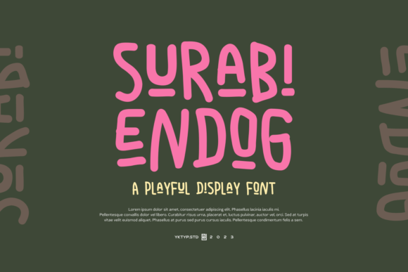 Bring Charm to Your Creations with Surabi Endog Font