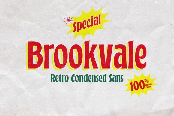 Brookvale: A Retro Condensed Font for Modern Brands