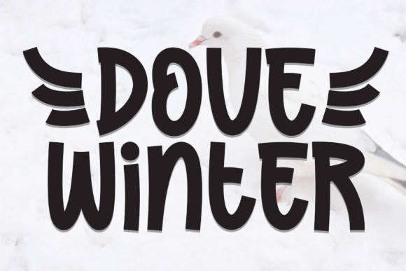 Charming Dove Winter: A Handwritten Font for Crafters