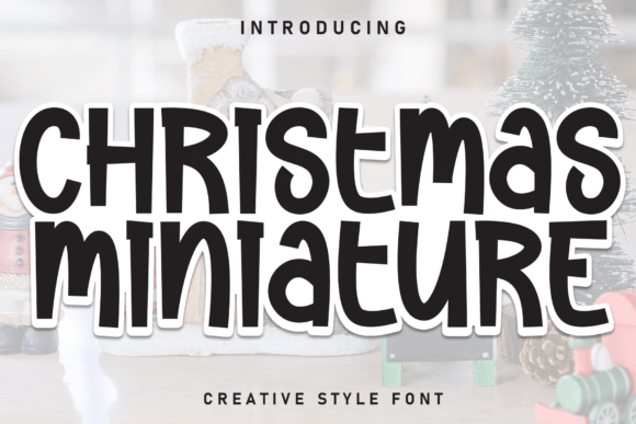 Christmas Miniature: A Festive Display Font