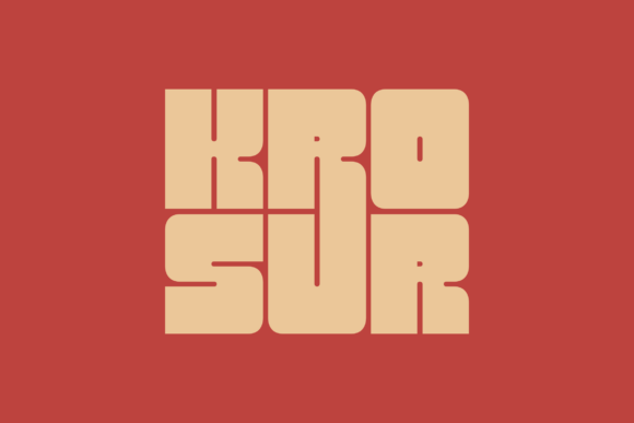 Discovering Krosur: A Bold and Friendly Display Font