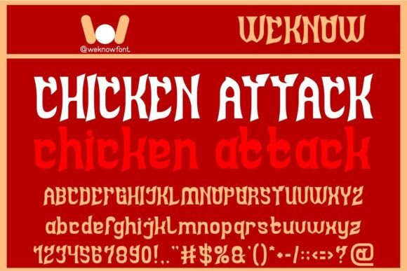 Enhance Your Brand with Chicken Attack Font