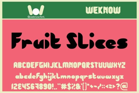 Enhance Your Brand with Fruit Slices: A Stylish Display Font