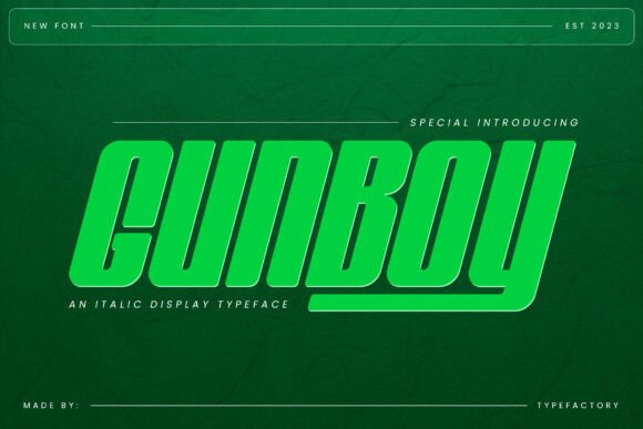 Enhance Your Brand with Gunboy: A Dynamic Display Typeface