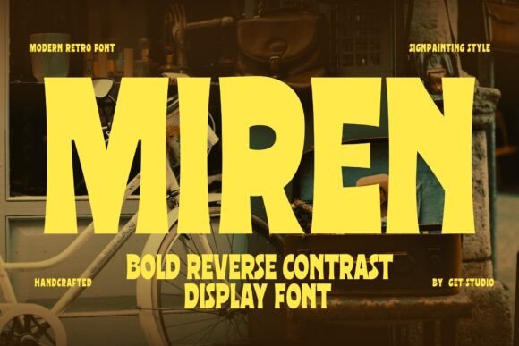 Enhance Your Brand with Miren: A Bold Display Font