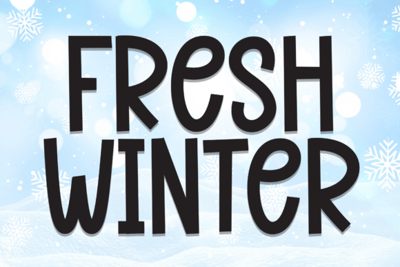 Enhance Your Editorial Design with Fresh Winter Font