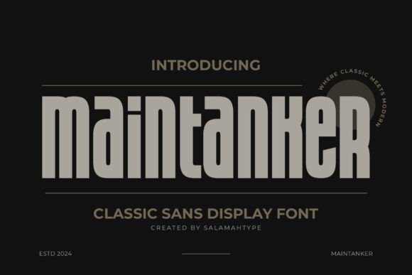 Enhance Your Editorial Design with Maintanker Font