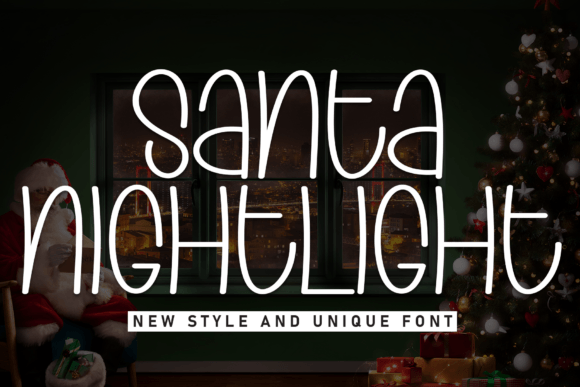 Enhance Your Holiday Campaigns with Santa Nightlight Font