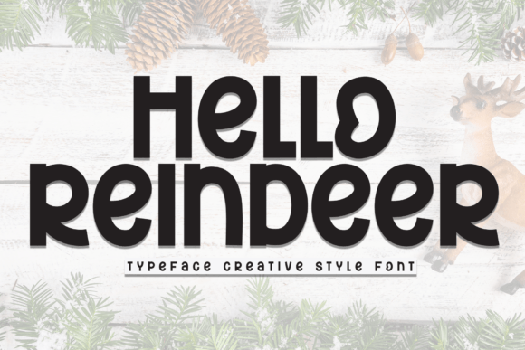Hello Reindeer: A Playful Display Font for Festive Web Designs