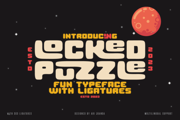 Locked Puzzle: A Creative Font for Bold Design