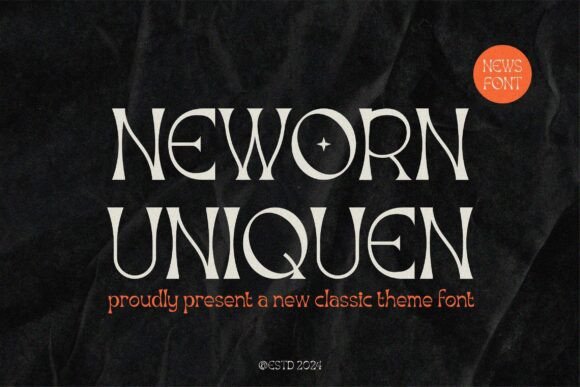 Neworn Uniquen: A Versatile Font for Editorial Design