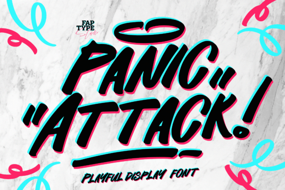 Panic Attack: A Whimsical Display Font for Editorial Design