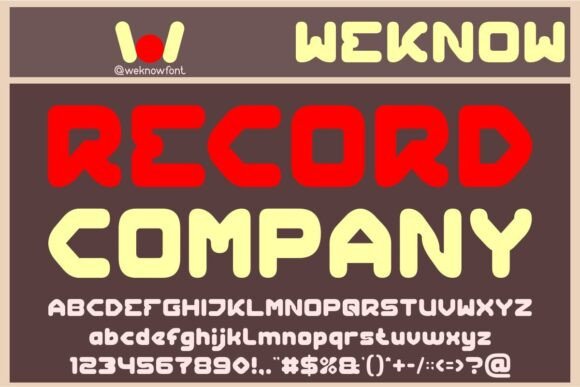 Record Company: A Sleek Modern Font for Crafters