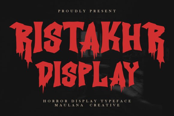 Ristakhr: A Bold and Fun Horror Display Font