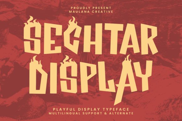 Sechtar: A Playful Display Font for Your Brand