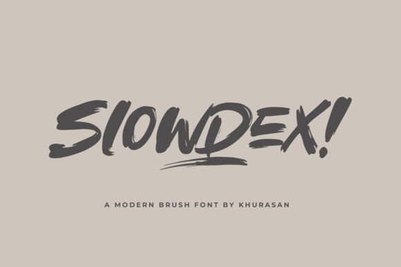 Slowdex: A Modern Brush Font for Creative Web Design