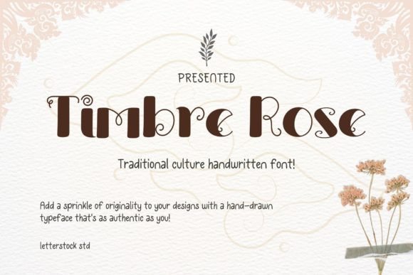 Timbre Rose: A Fresh Take on Display Typography