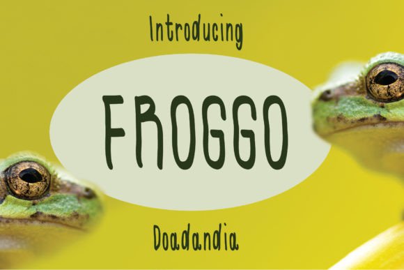 Unleash Creativity with Froggo: A Magical Display Font