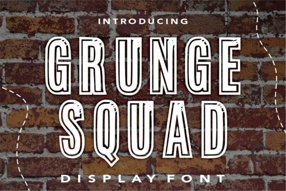 Unleash Creativity with Grunge Squad: A Versatile Display Font